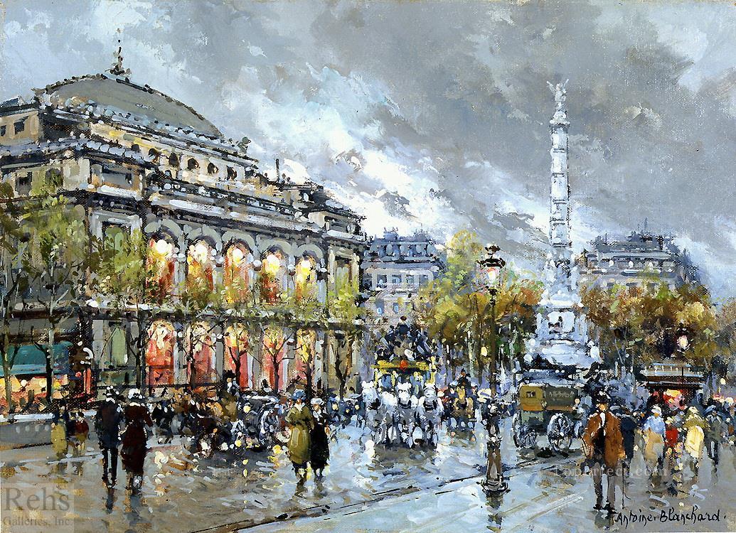 AB la chatelet Parisian Oil Paintings